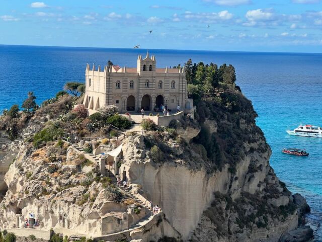 Do you have Calabrian ancestry, or are you simply interested in seeing a different kind of Italy? Then join us in Calabria from May 18 - 25, 2025! We have just one last room left at our lovely 4* hotel in Pizzo! 

As my native region, leading a tour in Calabria is always a highlight for me. I love welcoming you in my hometown, introducing you to my amazing collaborators and friends, and even visiting my hometown and actual home! (Last picture is my group in front of my home in Calabria.)

Undiscovered and undisturbed by massive tourism, this week promises fun cooking classes, delicious foods & wine, large lunches, day trips to vineyards, farm visits, and some afternoon time to hit the hotel’s private beach! Enjoy time with welcoming locals, authentic foods, beautiful scenery and remarkable experiences. 

Calabria is a border land, an extreme land of hidden villages, each with its own identity. Come discover it with us!

Our week together includes:
*An English​ ​speaking​ ​native guide​ ​throughout​ ​your​ ​stay (ME!) 
*Accommodations for 7 nights in a lovely 4 star hotel in central Pizzo.
*Welcome and Thank You dinners with abundant wine.
*Hands-on cooking​ ​class​ in Tropea with my dear friend Nicola, utilizing the best local organic products. Enjoy a​ ​large lunch following. 
*Tour of Tropea with ample time to shop.
*Day trip to Scilla with amazing seaside lunch.
*Tasting of the famous tartufo di Pizzo.
*Visit to Calabria’s largest dairy farm to learn all about the local sheep’s cheese – Pecorino di Monte Poro.
*Visit to San Floro to learn about the unique silk tradition.
*Lunch on a mulberry farm.
*Visit to tuna factory to learn about this delicious local specialty.
*Entry into all churches, parks or archaeological sites.
*Visits to top producers of olive oil, tuna, and pecorino cheese.
​*Visit to olive oil estate with lunch on location.

If you’re interested in snagging that last room, email me at: francesca@thelazyitalian.com